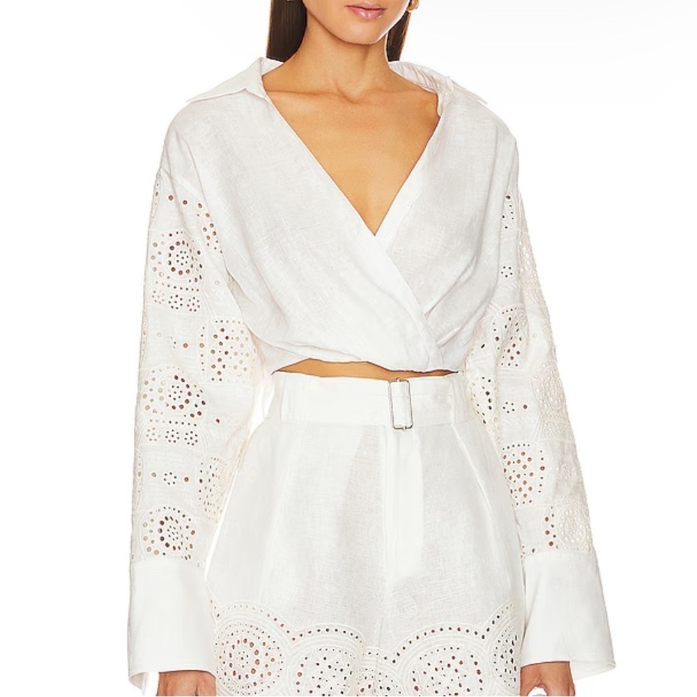 A.L.C. Mason Top & Cream in Ivory Size 4